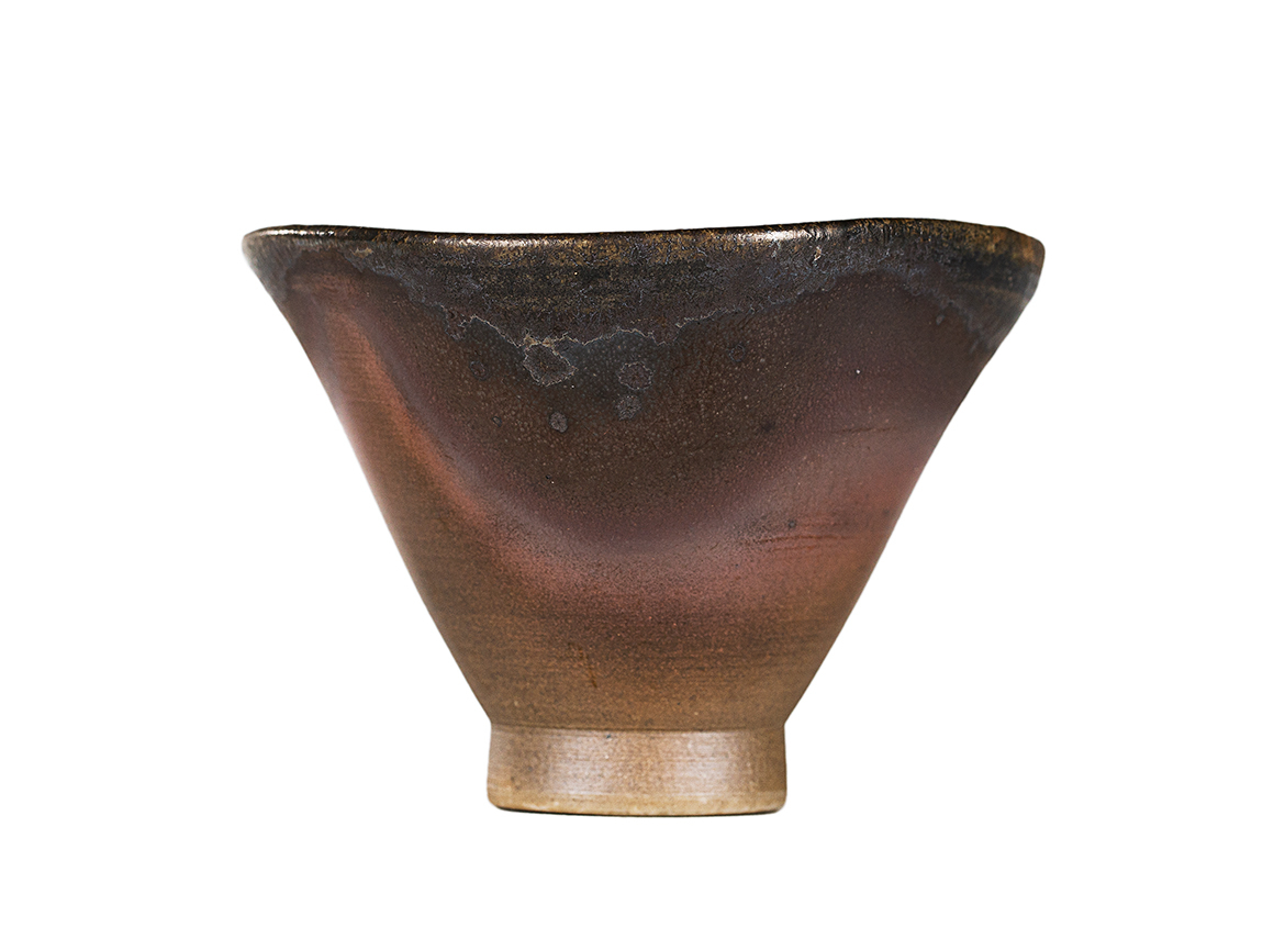 Пиала # 52323, дровяной обжиг, керамика Дэхуа, ручная работа, 70 мл.