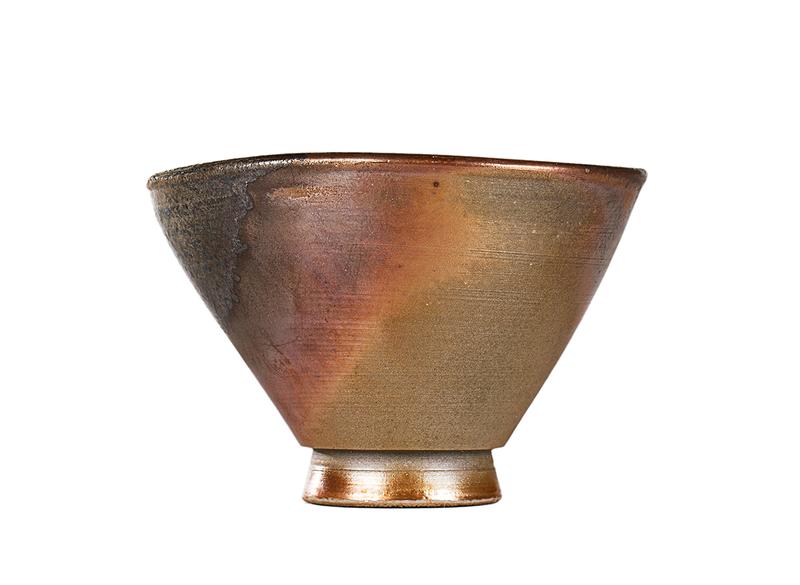 Пиала # 52325, дровяной обжиг, керамика Дэхуа, ручная работа, 60 мл.