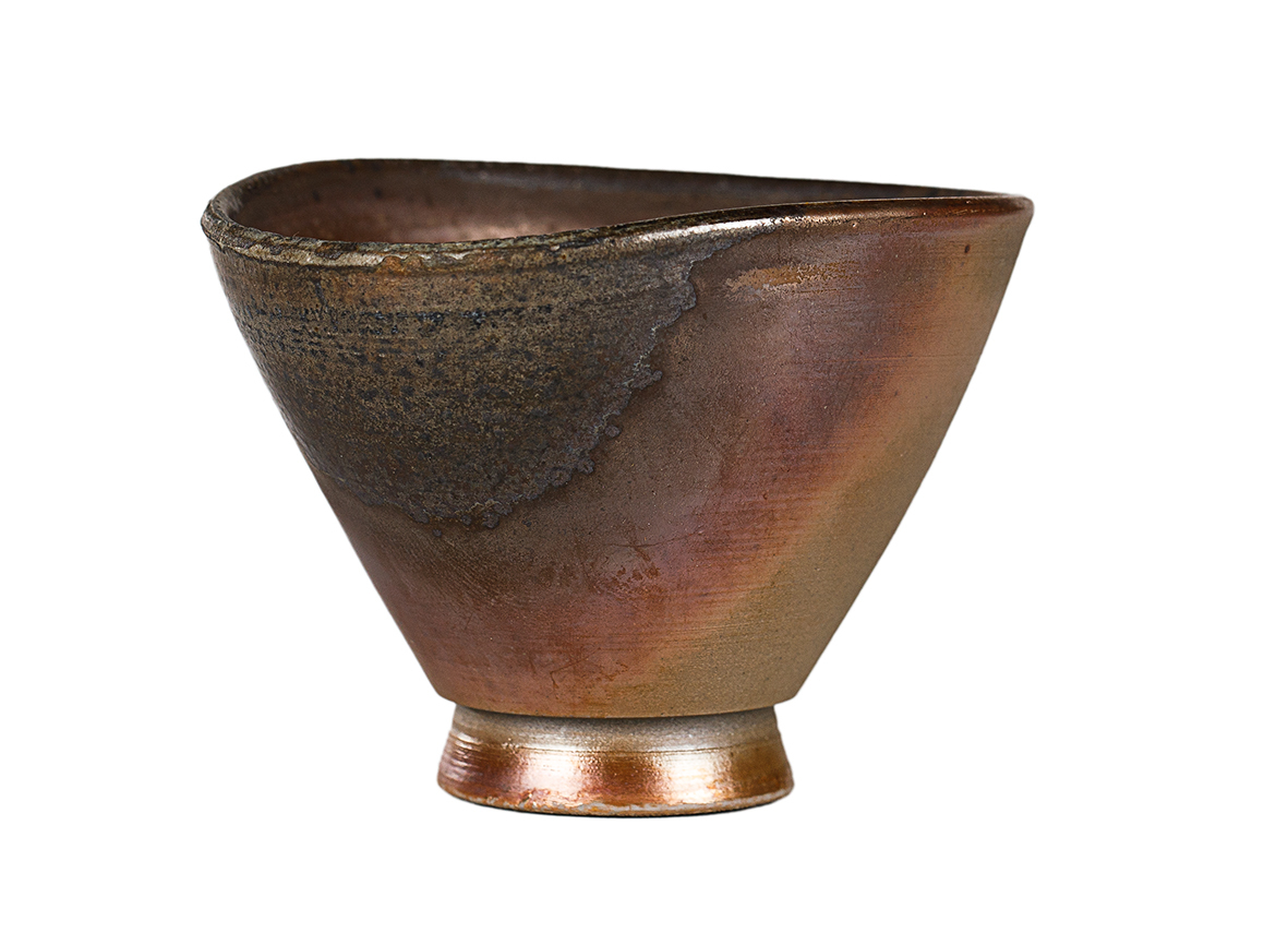 Пиала # 52325, дровяной обжиг, керамика Дэхуа, ручная работа, 60 мл.