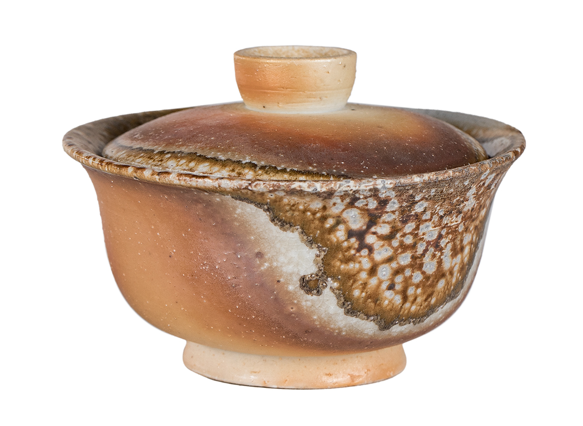 Гайвань # 52337, дровяной обжиг, керамика Дэхуа, ручная работа, 115 мл.