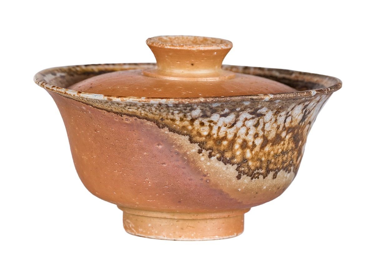 Гайвань # 52338, дровяной обжиг, керамика Дэхуа, ручная работа, 125 мл.