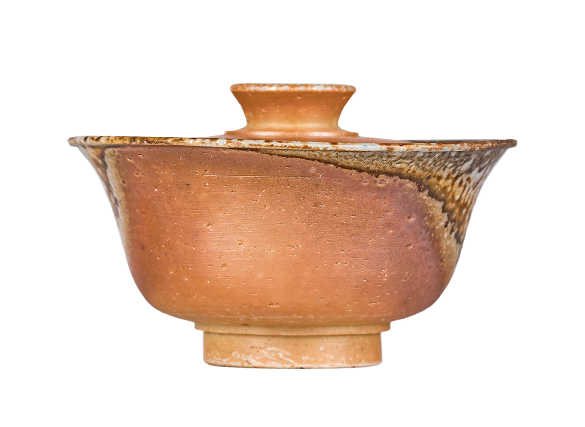 Гайвань # 52338, дровяной обжиг, керамика Дэхуа, ручная работа, 125 мл.