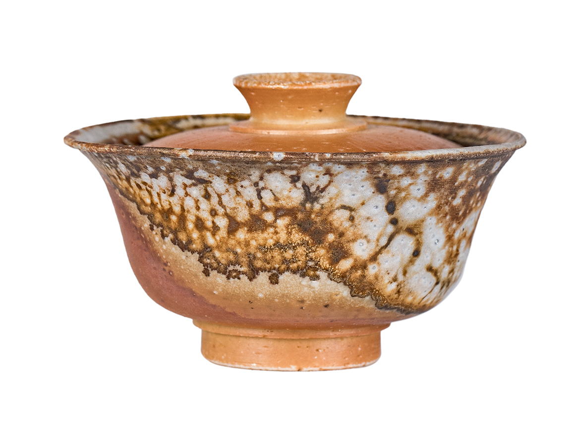 Гайвань # 52338, дровяной обжиг, керамика Дэхуа, ручная работа, 125 мл.