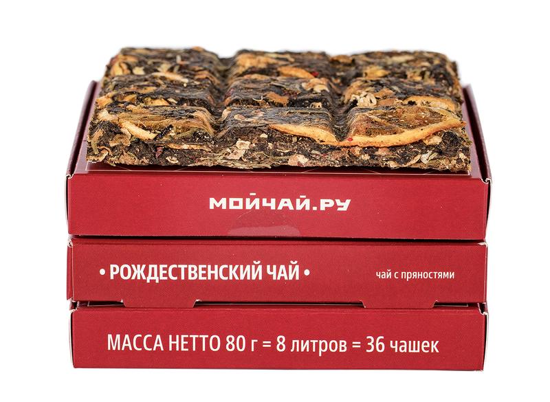 Прессованный чай с пряностями «Тарусское чаепитие -Рождественский», 80 г