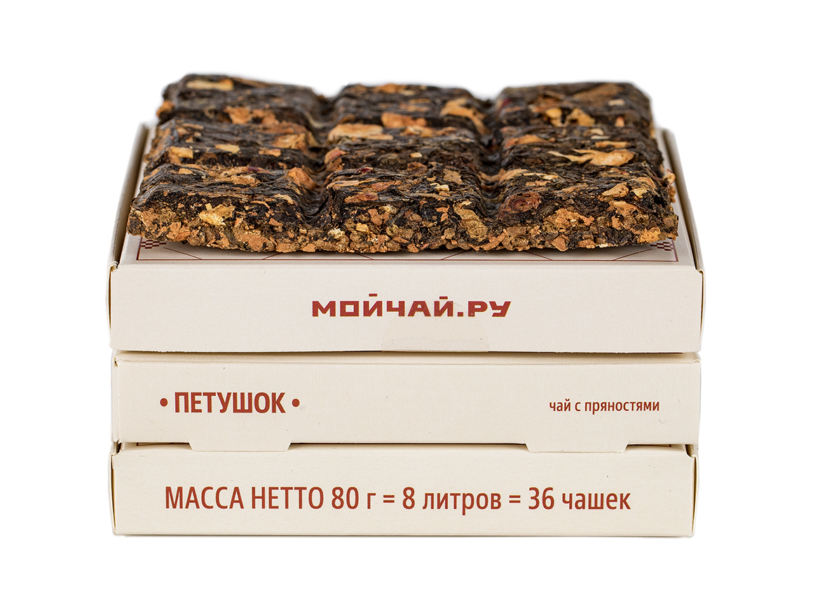 Прессованный чай с пряностями «Тарусское чаепитие -Петушок», 80 г