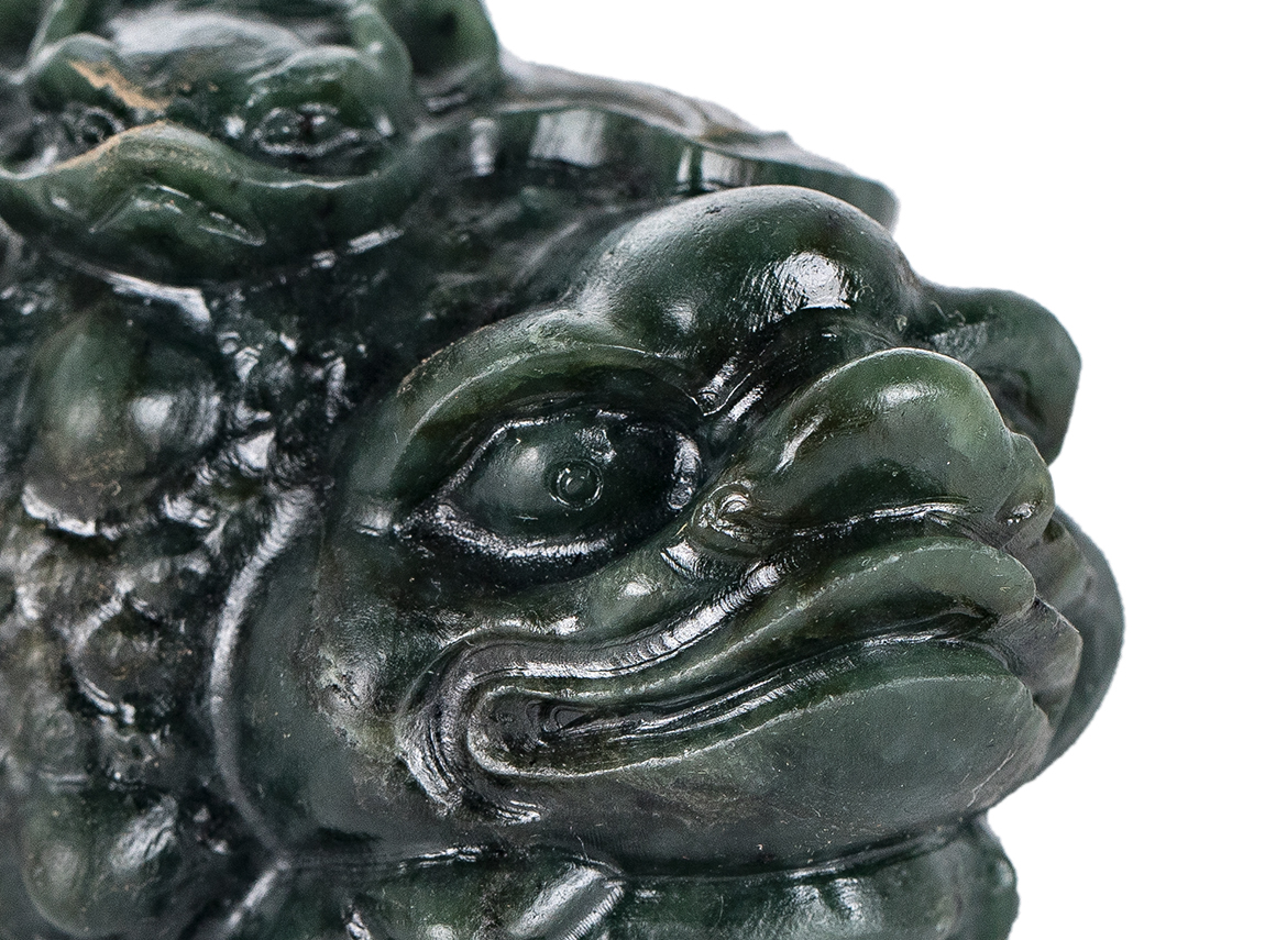 Фигурка "Жаба" # 52421, нефрит