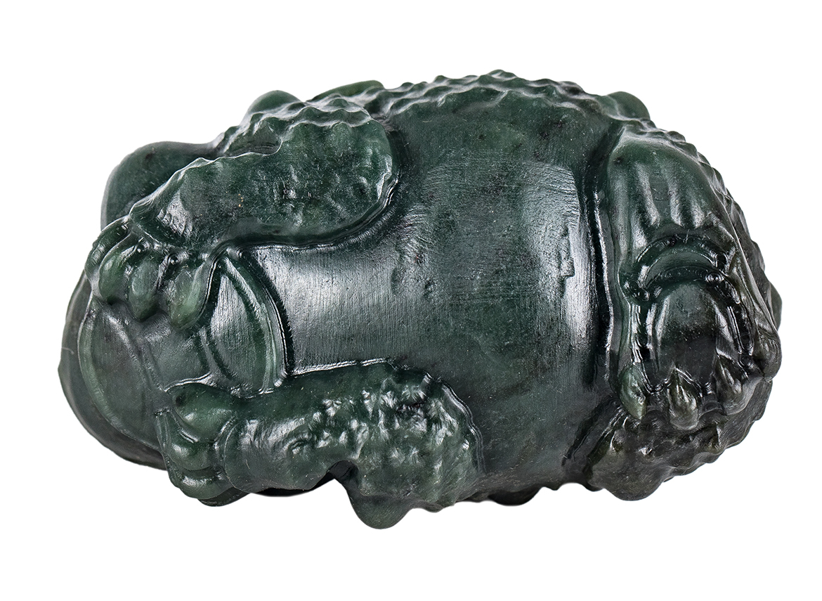 Фигурка "Жаба" # 52421, нефрит