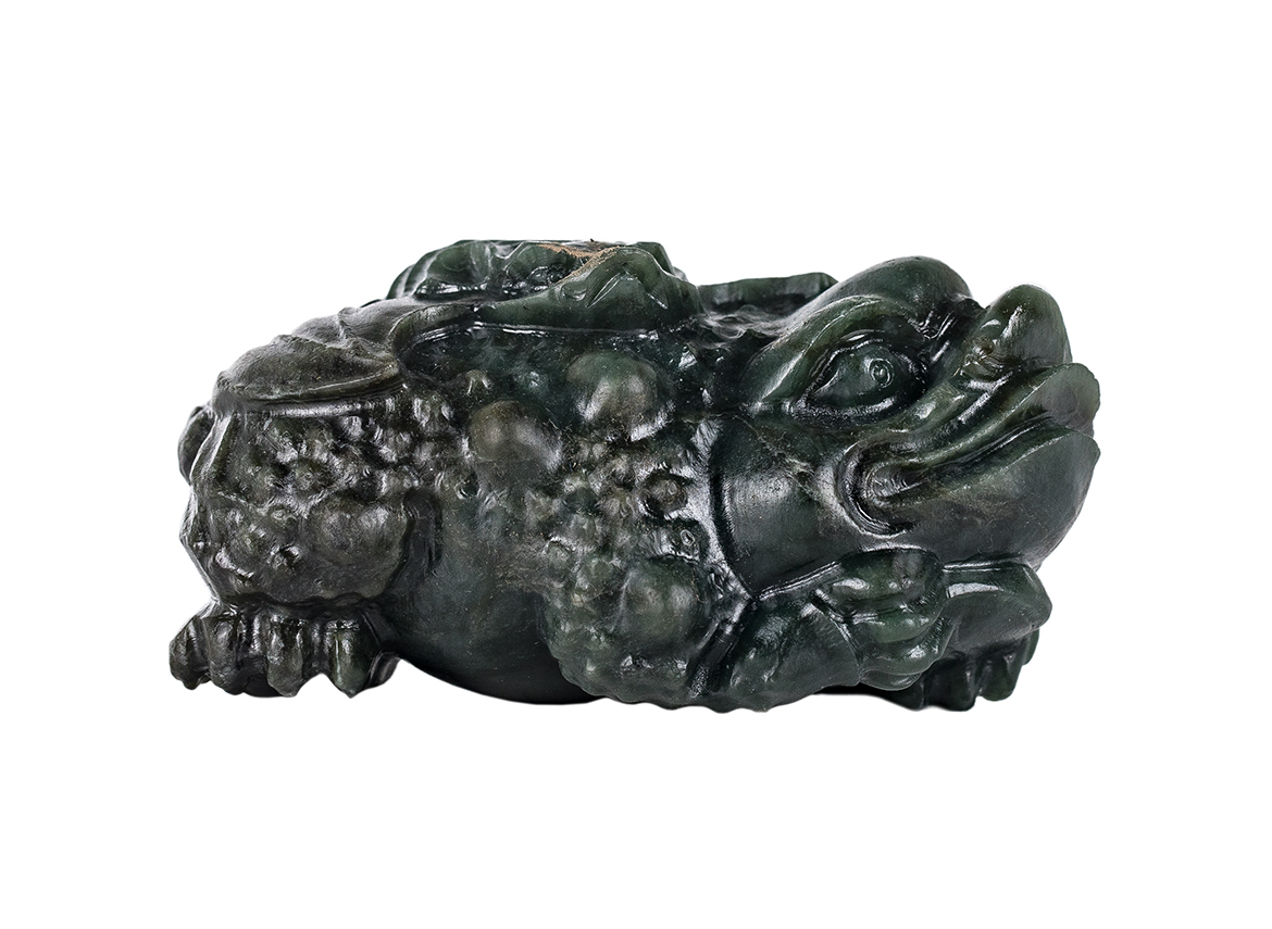 Фигурка "Жаба" # 52421, нефрит