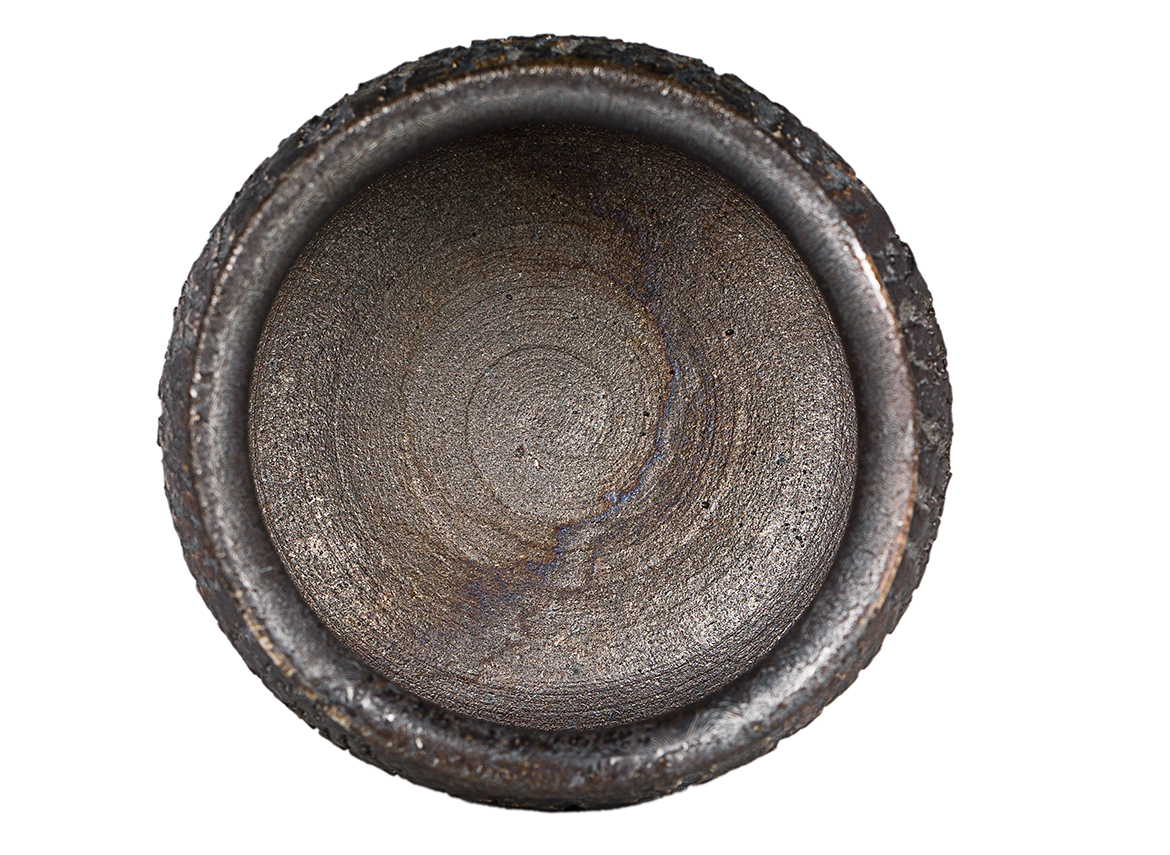 Пиала # 52697,  дровяной обжиг, керамика, Дэхуа, 100 мл.