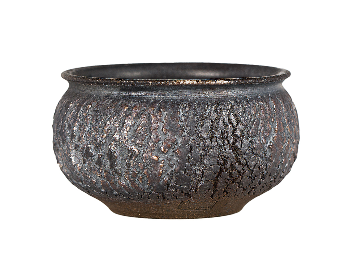 Пиала # 52697,  дровяной обжиг, керамика, Дэхуа, 100 мл.