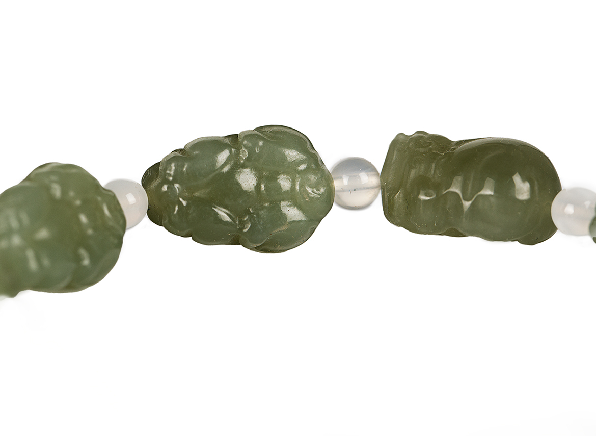 Браслет # 52740, нефрит