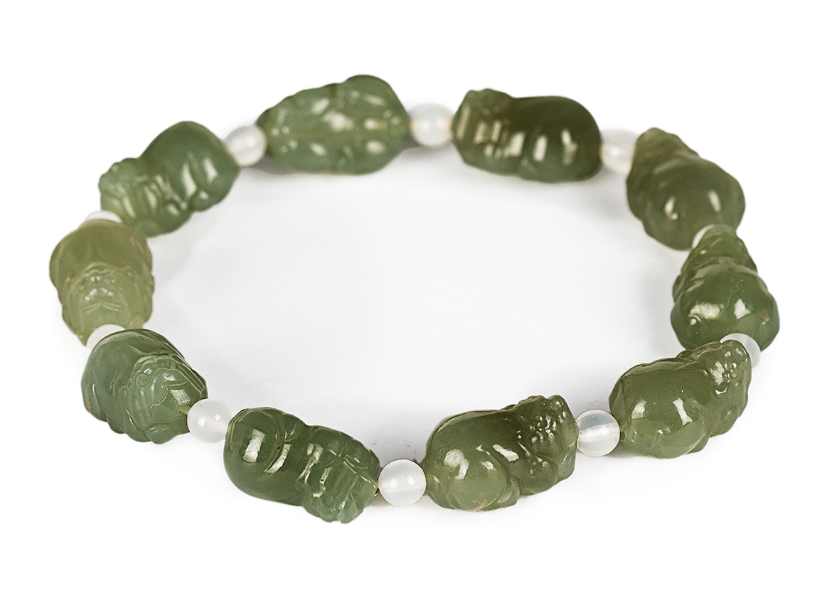 Браслет # 52740, нефрит
