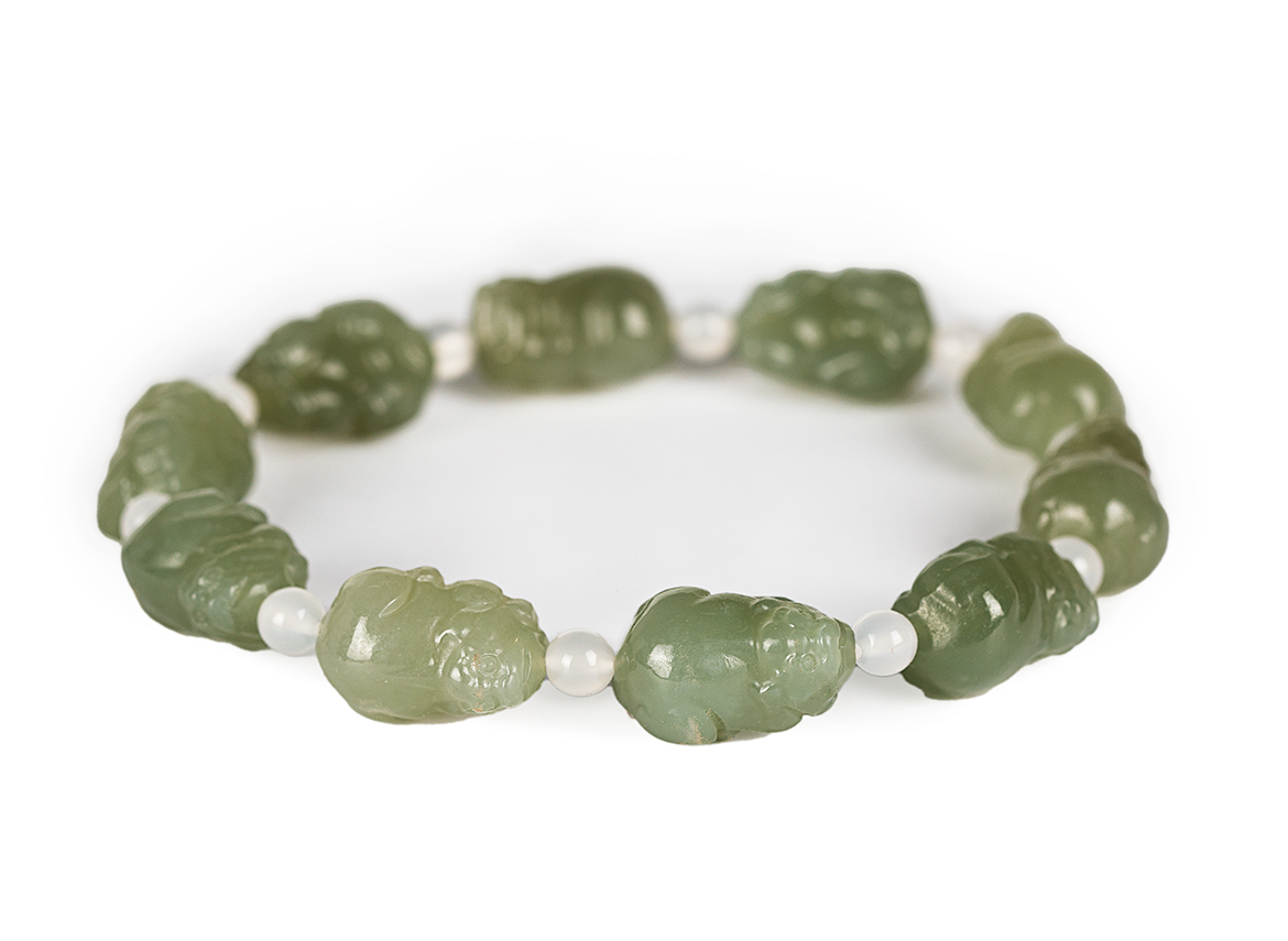 Браслет # 52740, нефрит