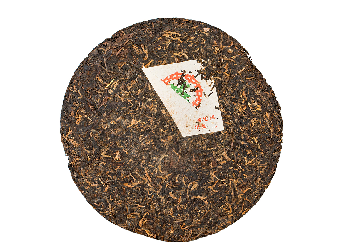 Шэн пуэр, рецепт 7542, Цинь Бин, сухой склад (Хунань) - CNNP, 1990-е