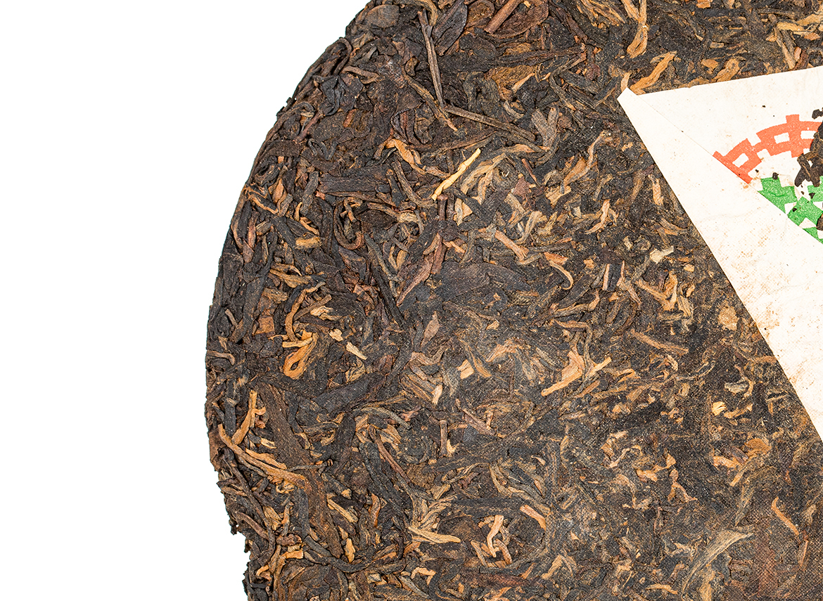 Шэн пуэр, рецепт 7542, Цинь Бин, сухой склад (Хунань) - CNNP, 1990-е